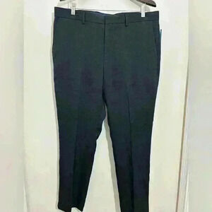 NWT Perry Ellis Mens Portfolio Travel Luxe Dress Pants Flat Black Size 36 x 30